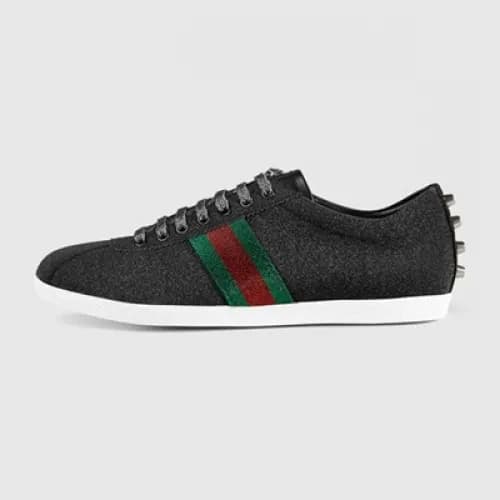 [구찌] 밤비 글리터 Web 블랙 419712 남성용 스니커즈 gu0009x - Gucci… - 1