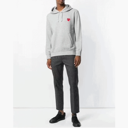 Cdgplay 2018 Unisex Cotton Hoodie - 꼼데가르송 남/녀 코튼 후… - 1