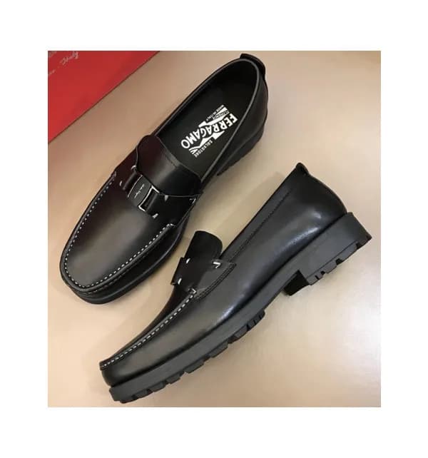 FERRAGAMO 2018 MENS U-TIP LEATHER LOAFER - 페레가모 남… - 1