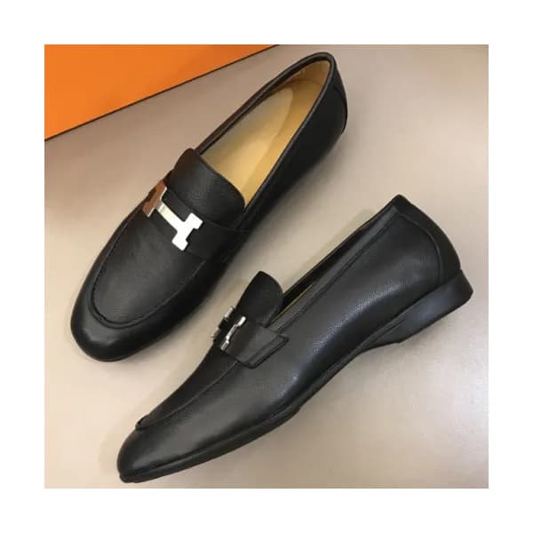 HERMES 2018 STRAP LEATHER LOAFER - 에르메스 스트랩 레더 로퍼 … - 1