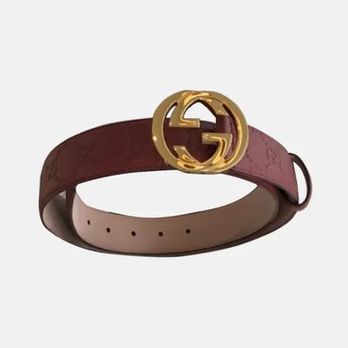 Gucci 2019 Ladies GG Logo Leather Belt - 구찌 신상 여성 … - 1