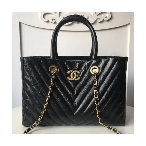 Chanel Leather Tote Shoulder Bag ,30CM - 샤넬 레더 여성용… - 1