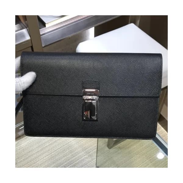 Prada Saffiano Mens Clutch Bag ,25CM - 프라다 사피아노 남성… - 1