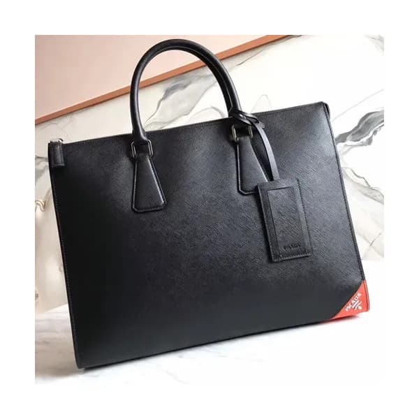 Prada 2018 Saffiano Mens Business Bag ,38CM - 프라다 … - 1