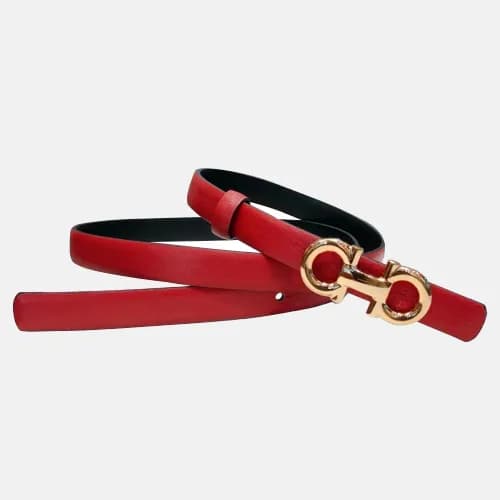 Salvatore Ferragamo 2019 Ladies Gancini Buckle Lea… - 1