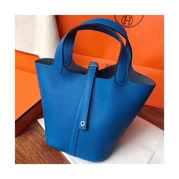 Hermes Picotin Lock Leather Tote Bag,18cm - 에르메스 … - 1