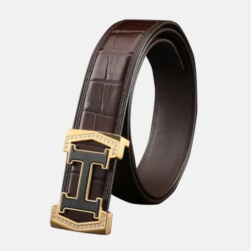 Hermes 2019 Mens Business Initial Logo Leather Bel… - 1