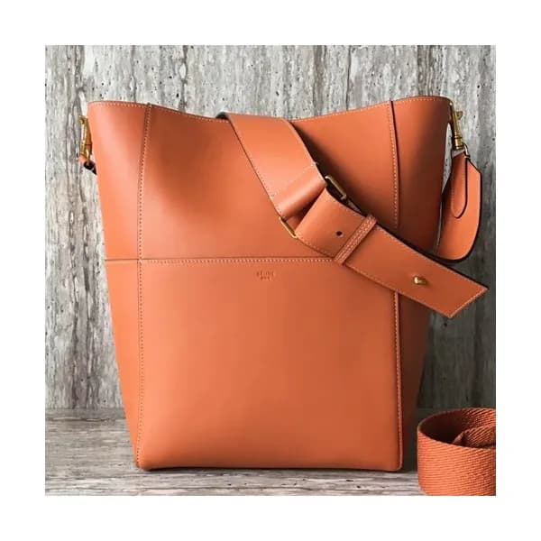 Celine Leather Sangle Shoulder Bag,33CM - 셀린느 레더 상… - 1