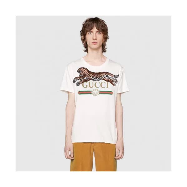Gucci 2019 Mens Vintage Logo Slim Fit Cotton Short… - 1