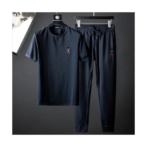 Armani 2019 Mens Cajual Cotton Short Sleeved Train… - 1