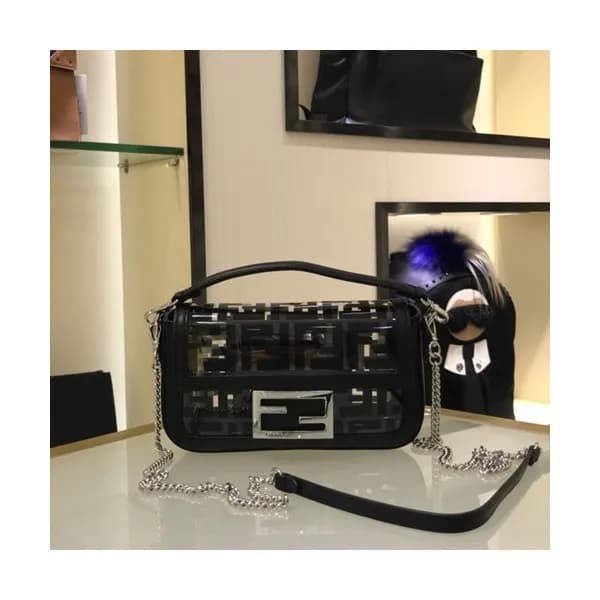 Fendi 2019 PU Tote Shoulder Bag, 19cm - 펜디 2019 PU… - 1