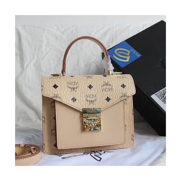 MCM 2019 Patricia Visetos Tote Shoulder Bag,21cm -… - 1