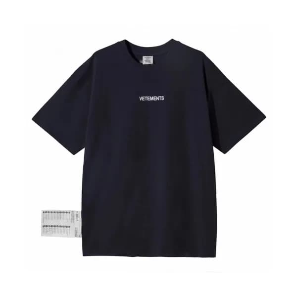 Vetements 2019 Mens Printing Logo Cotton Short Sle… - 1