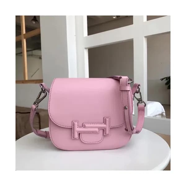 Tod's 2019 Double T Leather Shoulder Bag,22cm … - 1