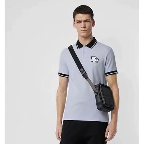 Burberry 2019 Mens Logo Polo Cotton Short Sleeved … - 1