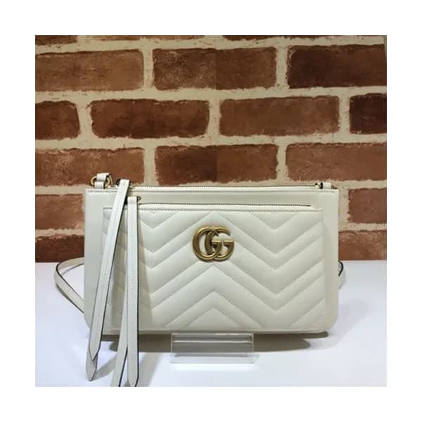 Gucci 2019 Marmont Matlase Clutch Bag / Shoulder C… - 1