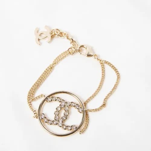 Chanel Yellow Glod Bangle -샤넬 여성 옐로우 골드 도금 팔찌CHA00… - 1