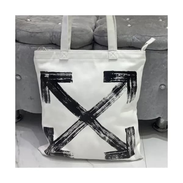 Off White 2019 Canvas Tote Shoulder Shopper Bag,42… - 1