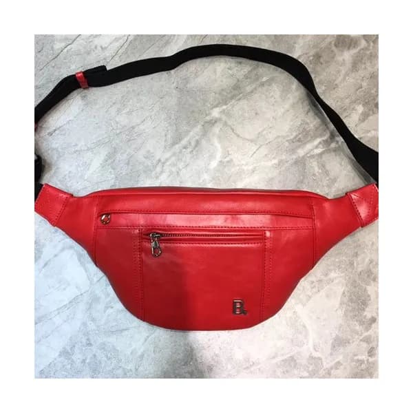 Balenciaga 2019 Leather Hip Sack Belt Bag,33CM - 발… - 1