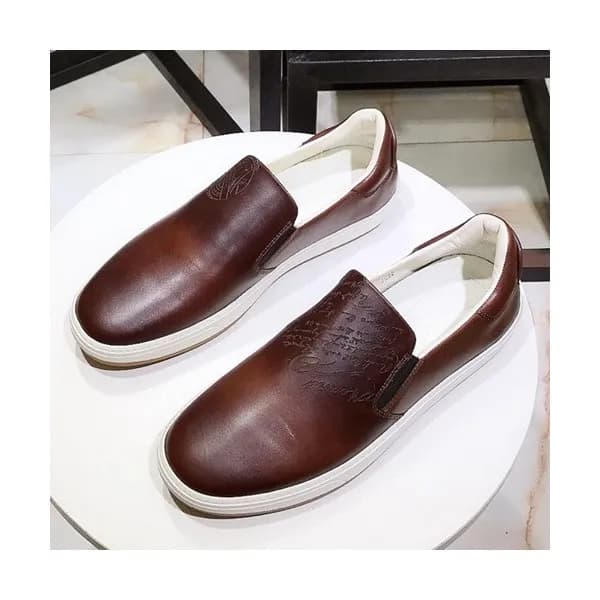 Berluti 2019 Mens Leather Slip On - 벨루티 2019 남성용 … - 1