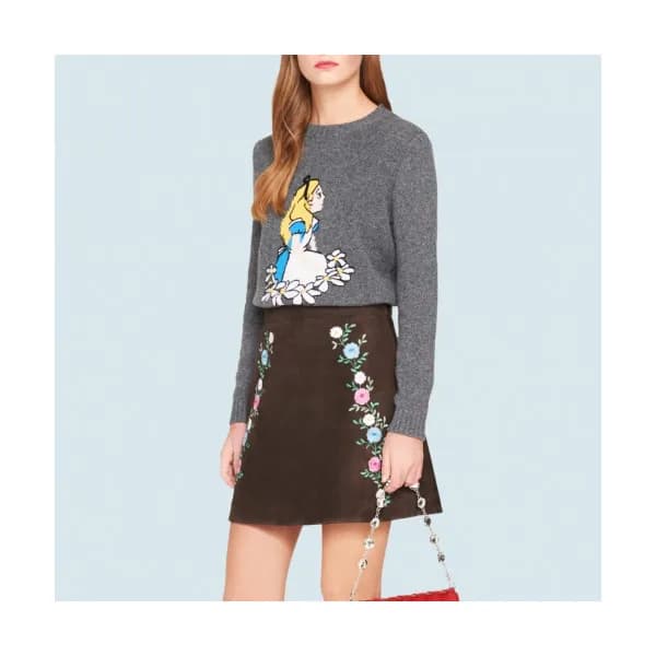 Miumiu Ladies Casual Crew-neck Sweater - 미우미우 여성 캐… - 1