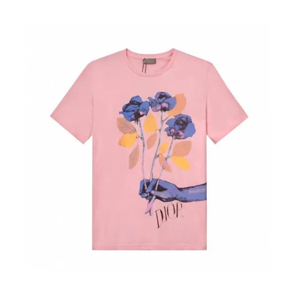 [디올]Dior 2019 Mens Crew-neck Cotton Short Sleeved … - 1