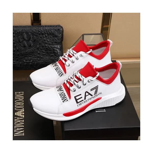 Armani 2020 Mens Leather Sneakers - 알마니 2020 남성용 … - 1