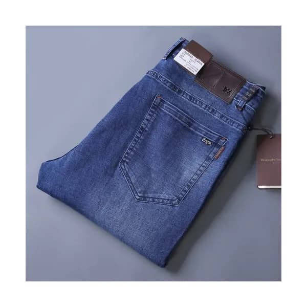 Ermenegildo Zegna 2019 Mens Casual Logo Denim Jean… - 1