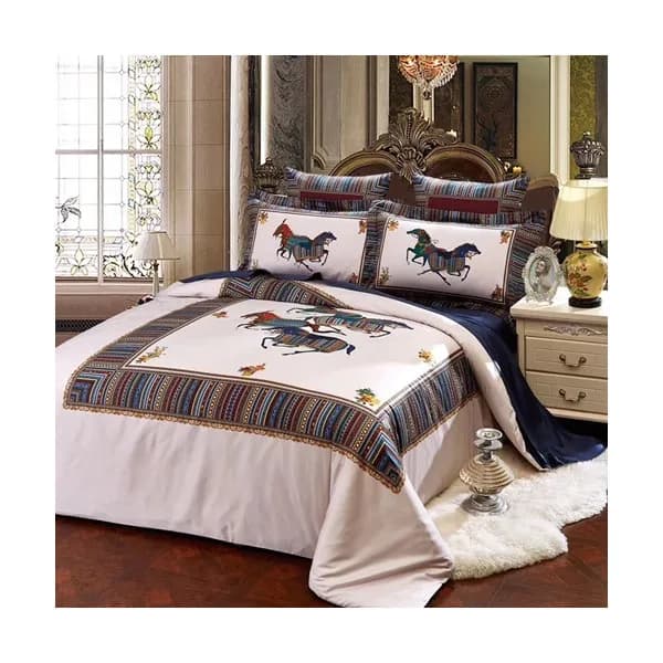 Hermes 2020 Supima Cotton Bedding 4 Set - 에르메스 202… - 1