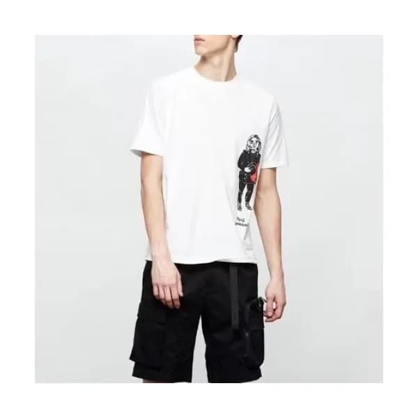 [요지야마모토]Y3 2020 Mens Logo Basic Cotton Short Sleev… - 1