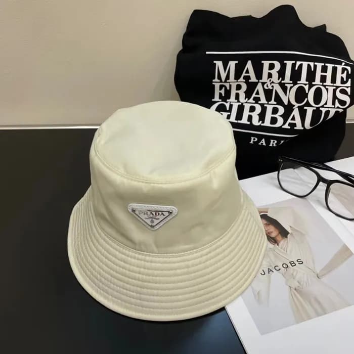 Prada Mm / Wm Cap - 프라다 남여공용 모자 PRAM0005, 베이지 - 1