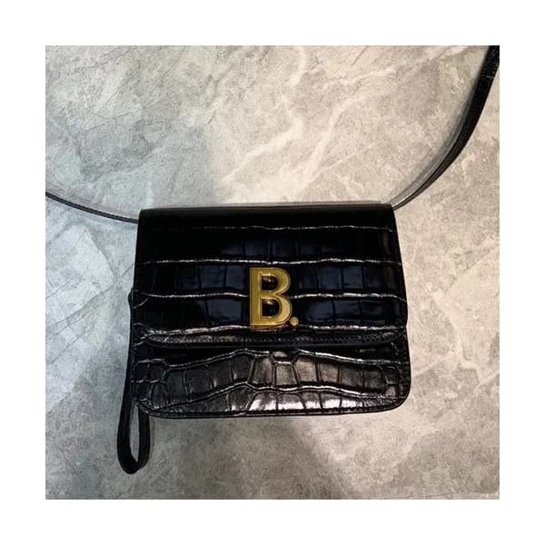 Balenciaga 2020 Leather Shoulder Bag,18.5CM - 발렌시… - 1