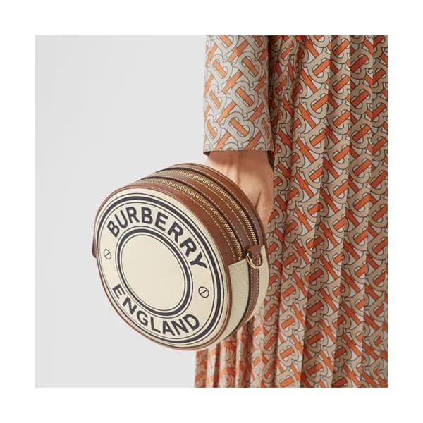 Burberry 2020 Canvas Round Mini Shoulder Bag, 17cm… - 1