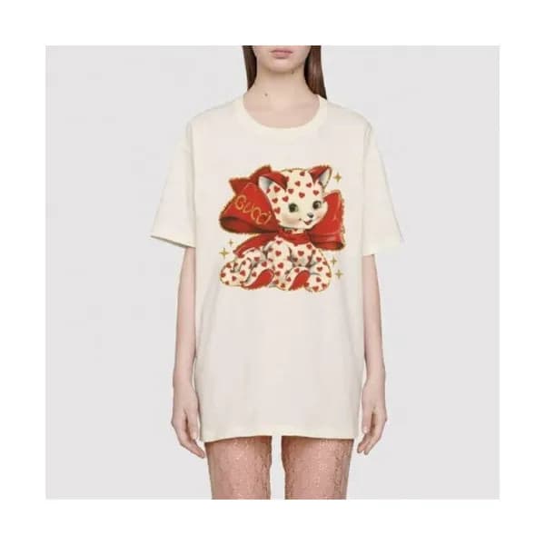[매장판]Gucci 2020 Mm/Wm Logo Cotton Short Sleeved Ts… - 1