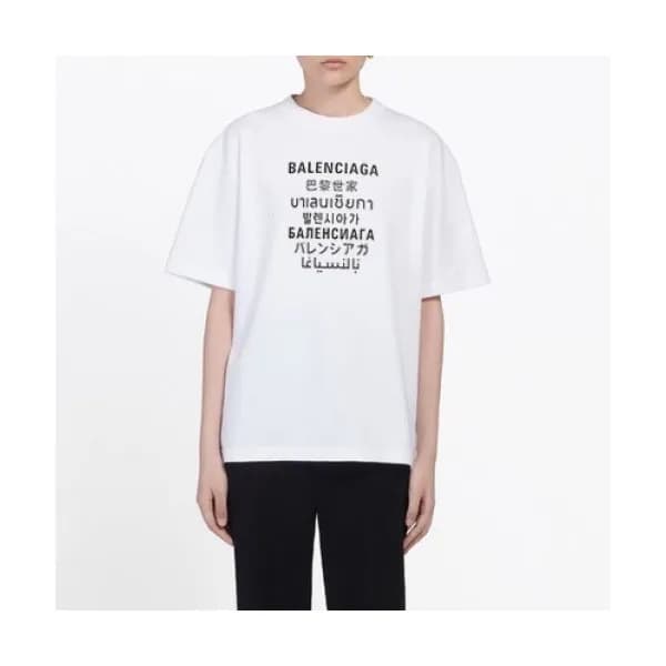 [발렌시아가]Balenciaga 2020 Mm/Wm Logo Cotton Short Sle… - 1