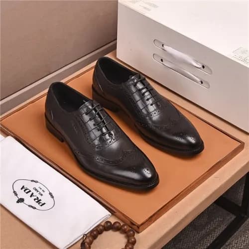 Prada 2020 Men's Leather Oxford Shoes - 프라다 2… - 1