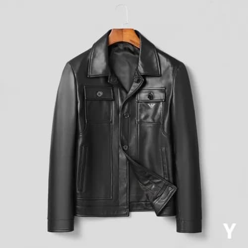 [알마니]Armani 2020 Mens Classic Leather Jackets - 알마… - 1
