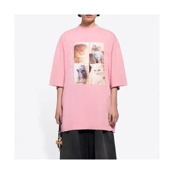 [발렌시아가]Balenciaga 2021 Mm/Wm Logo Cotton Short Sle… - 1