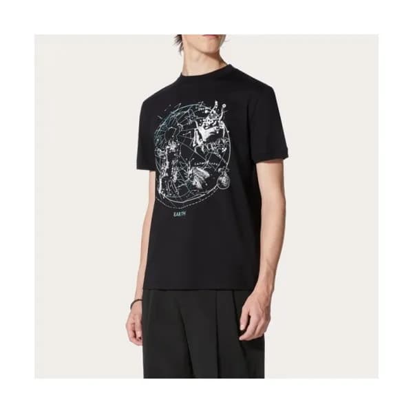 [발렌티노]Valentino 2021 Mens Logo Crew-neck Short Sle… - 1
