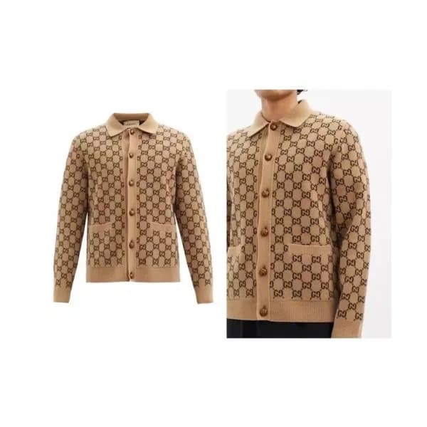 Gucci Mens Trendy V-neck Cardigan - 구찌 2020 남성 트렌디… - 1