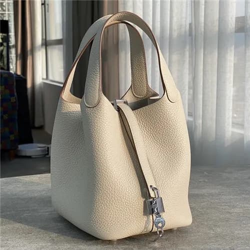 [에르메스]Hermes 2021 Womens Leather Bucket Tote Bag,1… - 1