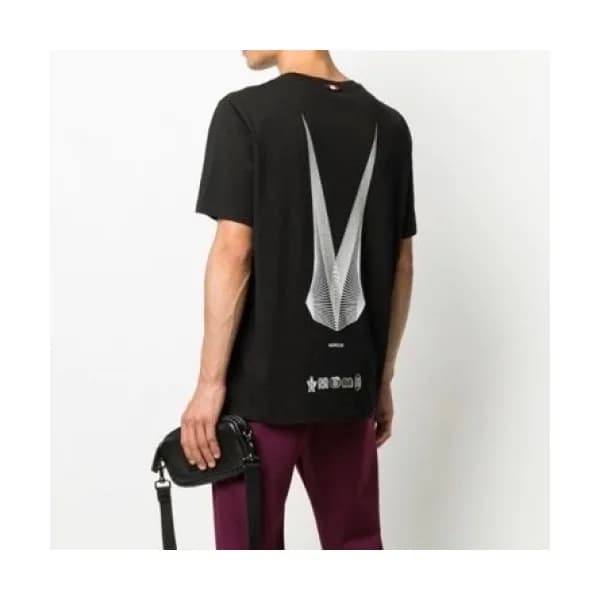 [매장판]Moncler 2021 Mens Logo Crew-neck Short Sleeve… - 1
