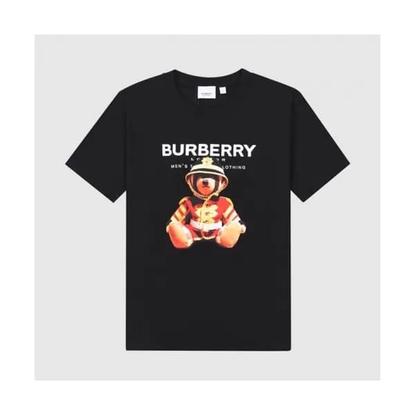 [매장판]Burberry Mm/Wm Logo Cotton Short Sleeved Tsh… - 1