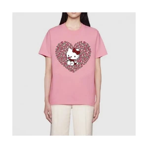 Gucci Mm/Wm Logo Short Sleeved Tshirts Pink - 구찌 … - 1