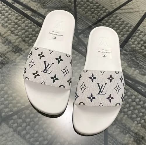 Louis Vuitton 2021 Men's Leatehr Slipper,LOUS2… - 1