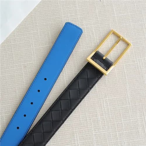 Bottega Veneta 2021 Men's Leather Belt,3.5cm,B… - 1