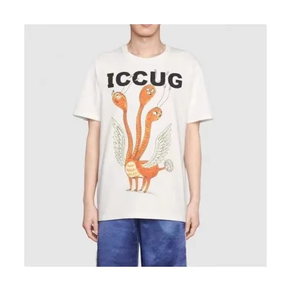 Gucci Mm/Wm Logo Short Sleeved Tshirts Ivory - 구찌… - 1