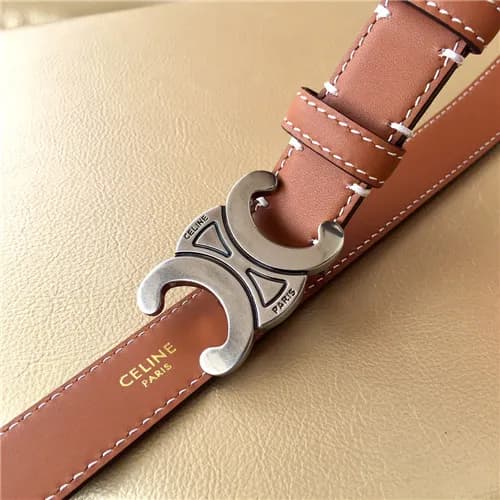 Celine 2021 Women's Leather Belt,2.5cm,CELBT00… - 1