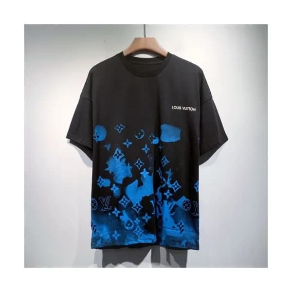 Louis vuitton Mm/Wm Logo Short Sleeved Tshirts Bl… - 1
