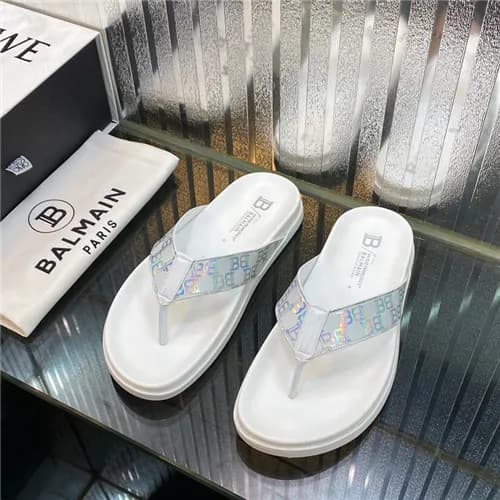Balmain 2021 Men's Leather Slipper,BALMS0031 -… - 1